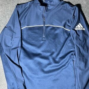Adidas Blue 1/4 Zip Pullover Men’s Size L